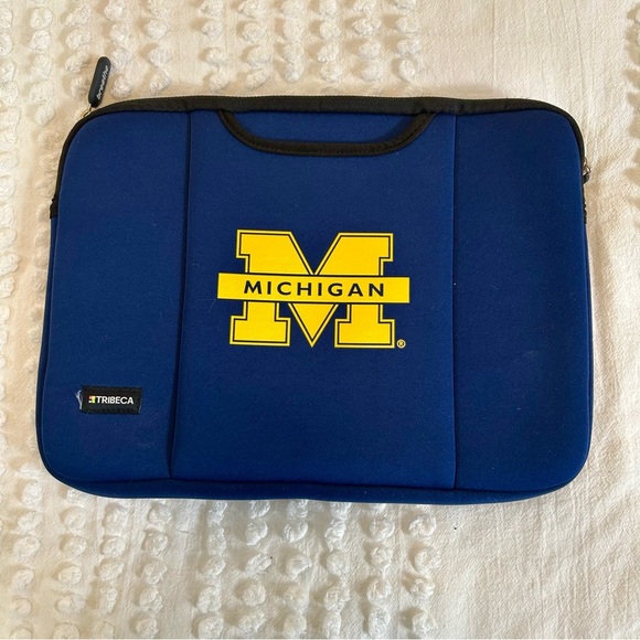 Other - 13” Blue University of Michigan Neoprene Laptop Case